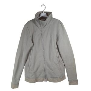 Helmut Lang New York Wave Loop Asymmetrical Full Zip Jacket Beige Men’s Size M